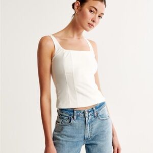 Abercrombie and fitch square neck top
